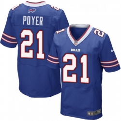 Mens Nike Buffalo Bills 21 Jordan Poyer Elite Royal Blue Team Color NFL Jersey