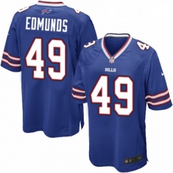 Mens Nike Buffalo Bills 49 Tremaine Edmunds Game Royal Blue Team Color NFL Jersey