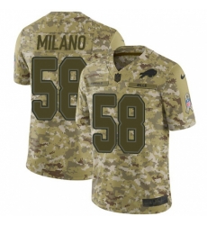 Men's Nike Buffalo Bills #58 Matt Milano Limited Camo 2018 Salute to Service NFL Jersey