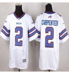 New Buffalo Bills #2 Dan Carpenter White Men Stitched NFL New Elite Jersey