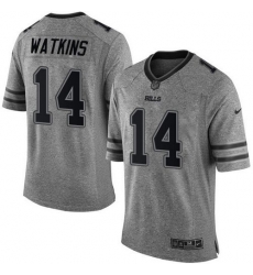 Nike Bills #14 Sammy Watkins Gray Mens Stitched NFL Limited Gridiron Gray Jersey