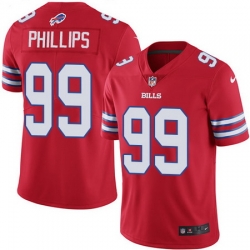 Nike Bills #99 Harrison Phillips Red Mens Stitched NFL Limited Rush Jersey