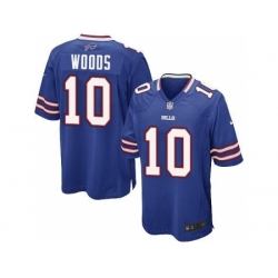 Nike Buffalo Bills 10 Robert Woods Blue Game NFL Jersey