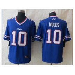 Nike Buffalo Bills 10 Woods Blue Limited NFL Jersey