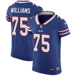 Nike Buffalo Bills 75 Daryl Williams Royal Blue Team Color Men Stitched NFL Vapor Untouchable Elite Jersey