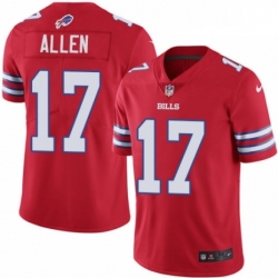 Youth Nike Buffalo Bills 17 Josh Allen Limited Red Rush Vapor Untouchable NFL Jersey