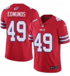 Youth Nike Buffalo Bills 49 Tremaine Edmunds Limited Red Rush Vapor Untouchable NFL Jersey