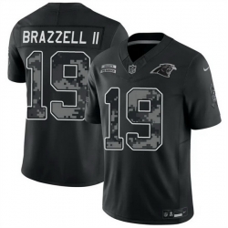 Men Carolina Panthers 19 Chris Brazzell II Black F U S E 2026 Salute to Service Limited Stitched Football Jersey