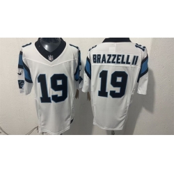 Men Carolina Panthers  19 Chris Brazzell II White F U S E  Vapor Limited Stitched Football Jersey