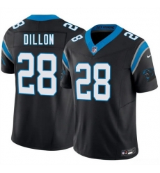 Men Carolina Panthers  28 A J  Dillon Black 2026 F U S E  Vapor Limited Stitched Football Jersey