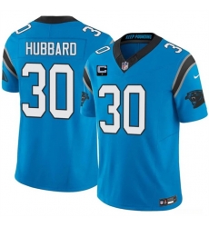 Men Carolina Panthers 30 Chuba Hubbard Blue 2026 F U S E 1 Star C Patch Vapor Limited Stitched Football Jersey Men Carolina Panthers 30 Chuba Hubbard Blue 2026 F U S E 1 Star C Patch Vapor Limited Stitched Football Jersey