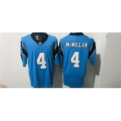 Men Carolina Panthers  4 Tetairoa McMillan Blue F U S E  Vapor Limited Stitched Football Jersey