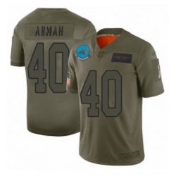 Men Carolina Panthers 40 Alex Armah Limited Camo 2019 Salute to Service Football Jersey