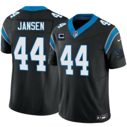 Men Carolina Panthers  44 J  J  Jansen Black 2026 F U S E  4 Star C Patch Vapor Limited Stitched Football Jersey