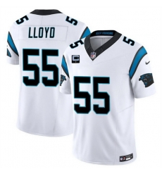 Men Carolina Panthers 55 Devin Lloyd White 2026 F U S E 1 Star C Patch Vapor Limited Stitched Football Jersey Men Carolina Panthers 55 Devin Lloyd White 2026 F U S E 1 Star C Patch Vapor Limited Stitched Football Jersey
