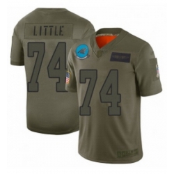 Men Carolina Panthers 74 Greg Little Limited Camo 2019 Salute to Service Football Jersey