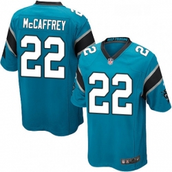 Mens Nike Carolina Panthers 22 Christian McCaffrey Game Blue Alternate NFL Jersey