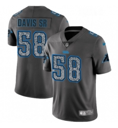 Mens Nike Carolina Panthers 58 Thomas Davis Gray Static Vapor Untouchable Limited NFL Jersey