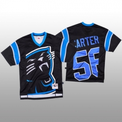 NFL Carolina Panthers 56 Jermaine Carter Black Men Mitchell  26 Nell Big Face Fashion Limited NFL Jersey