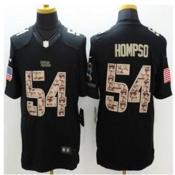 New Carolina Panthers #54 Shaq Thompson Black Men Stitched NFL Limited Salute to Service jersey