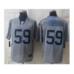 Nike Carolina Panthers 59 Kuechly grey Elite lights out NFL Jersey