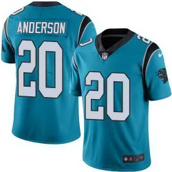 Nike Panthers 20 C J Anderson Blue Vapor Untouchable Limited Jersey