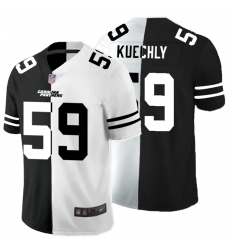 Nike Panthers 59 Luke Kuechly Black And White Split Vapor Untouchable Limited Jersey