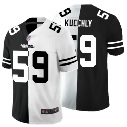 Nike Panthers 59 Luke Kuechly Black And White Split Vapor Untouchable Limited Jersey