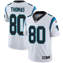 Nike Panthers #80 Ian Thomas White Mens Stitched NFL Vapor Untouchable Limited Jersey