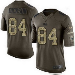 Nike Panthers #84 Ed Dickson Green Mens Stitched NFL Limited Salute to Service Jersey