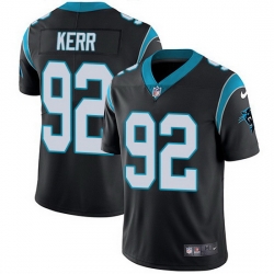 Nike Panthers 92 Zach Kerr Black Team Color Men Stitched NFL Vapor Untouchable Limited Jersey