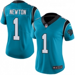 Womens Nike Carolina Panthers 1 Cam Newton Elite Blue Alternate NFL Jersey