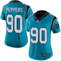 Womens Nike Carolina Panthers 90 Julius Peppers Elite Blue Alternate NFL Jersey