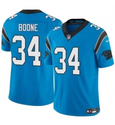 Youth Carolina Panthers 34 Mike Boone Blue 2024 F U S E  Vapor Limited Stitched Football Jersey