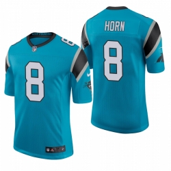 Youth Carolina Panthers #8 Jaycee Horn Blue Stitched Football Limited Jersey