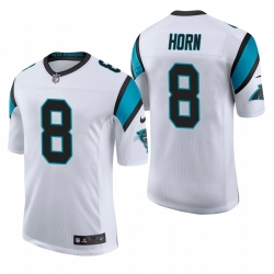 Youth Carolina Panthers #8 Jaycee Horn White Stitched Football Limited Jersey