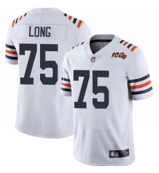 Bears 75 Kyle Long White Alternate Men Stitched Football Vapor Untouchable Limited 100th Season Jersey