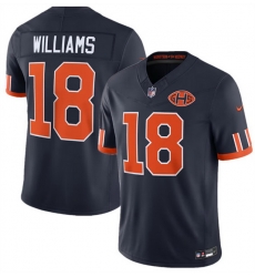 Men Chicago Bears  18 Caleb Williams Navy 2026 F U S E  Rivalries Collection Limited Stitched Football Jersey