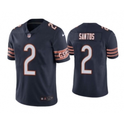 Men Chicago Bears 2 Cairo Santos Navy Vapor Untouchable Limited Stitched Jersey