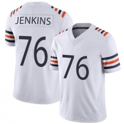 Men Chicago Bears 76 Teven Jenkins White 2021 Vapor Untouchable Stitched NFL Nike Alternate Classic Limited Jersey