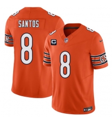Men Chicago Bears  8 Cairo Santos Orange 2026 F U S E  2 Star C Patch Vapor Untouchable Limited Stitched Football Jersey