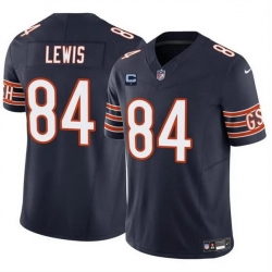 Men Chicago Bears 84 Marcedes Lewis Navy 2024 F U S E  With 1 Star C Patch Vapor Untouchable Limited Stitched Football Jersey