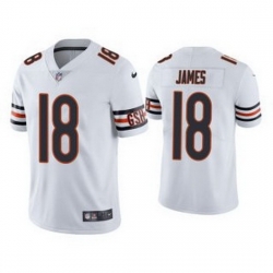 Men White Chicago Bears 18 Jesse James Vapor untouchable Limited Stitched Jersey