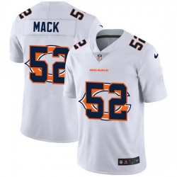 Nike Bears 52 Khalil Mack White Shadow Logo Limited Jersey