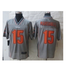 Nike Chicago Bears 15 Brandon Marshall Grey Elite Vapor NFL Jersey