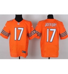 Nike Chicago Bears 17 Alshon Jeffery Orange Elite NFL Jersey