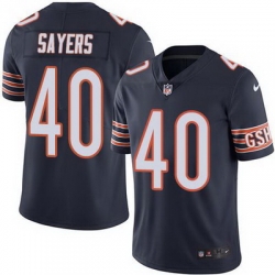 Nike Bears #40 Gale Sayers Navy Blue Mens Stitched NFL Limited Rush Jersey