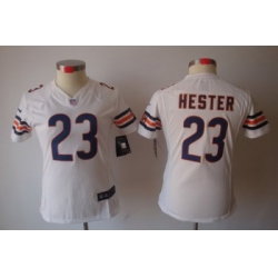 Women Nike Chicago Bears 23 Hester White Color[NIKE LIMITED Jersey]