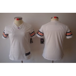 Women Nike Chicago Bears Blank White Color[NIKE LIMITED Jersey]