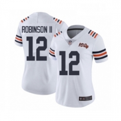 Womens Chicago Bears 12 Allen Robinson White 100th Season Limited Football Jersey